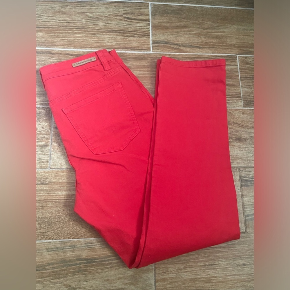 Soft Surroundings red jeans